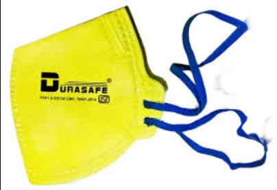 Durasafe Mask DS 130+ FFP1 Dust Respirator ISI Certified | Enhanced 3-Layer Filtration for Dust, Mist & Non-Toxic Particles | Comfortable Industrial Safety Mask for Construction Sites UAE Best Bulk Price